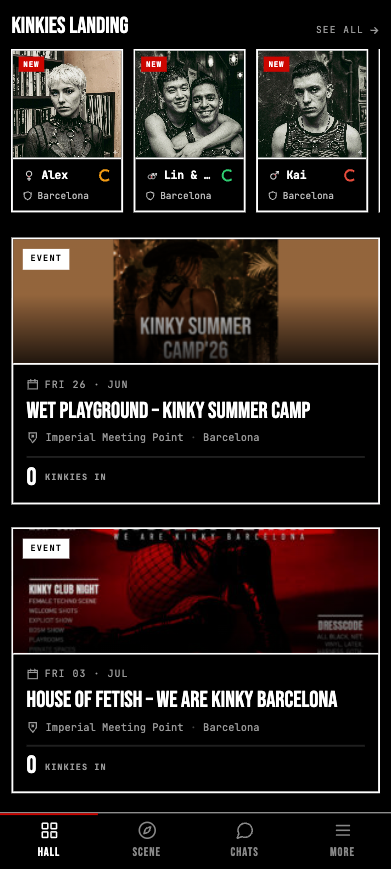 Hall — app screen